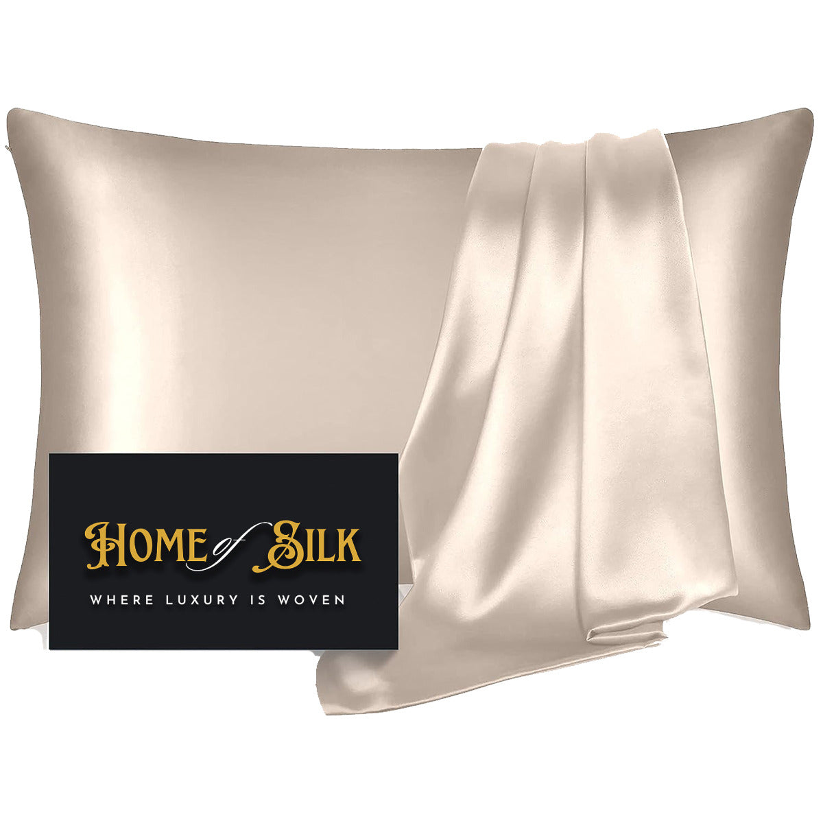 WHITE QUEEN ZIPPERED PILLOWCASE