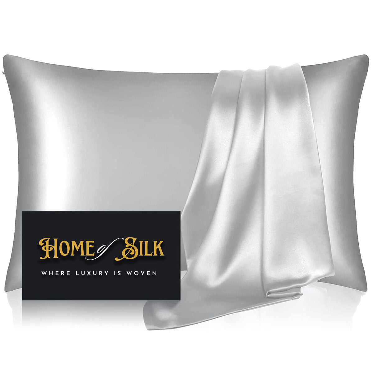 WHITE QUEEN ZIPPERED PILLOWCASE